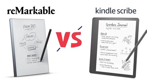 kindle scribe vs remarkable 2